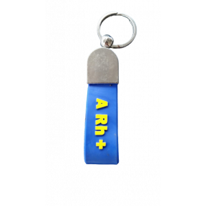KAN GRUBU ANAHTARLIK SARI LACİVERT (A RH +)