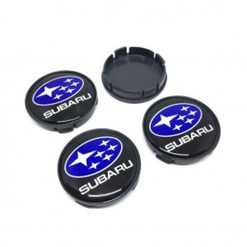 SUBARU Damla Geçme Jant Göbeği Yeşil 4'lü 58-55mm