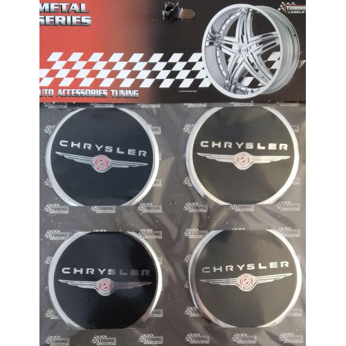 Chrysler Alüminyum Yapıştırma Jant Göbeği 4'lü 60mm
