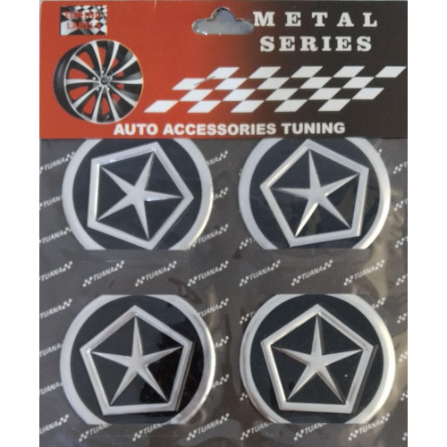 Chrysler Alüminyum Yapıştırma Jant Göbeği 4'lü 60mm