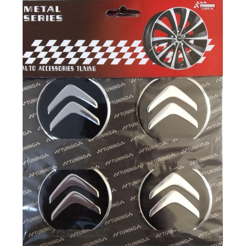 Citroen Alüminyum Yapıştırma Jant Göbeği 4'lü 55mm