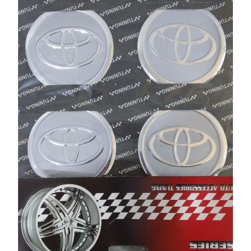 Jant Göbeği Arma Toyota Alüminyum 60mm 4lü Set Sİlver Orjinal Tip