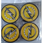 Opel Damla Geçme Jant Göbeği Sarı 4'lü 55mm