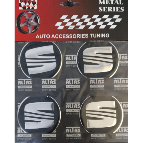 SEAT Alüminyum Yapıştırma Jant Göbeği 4'lü 55mm