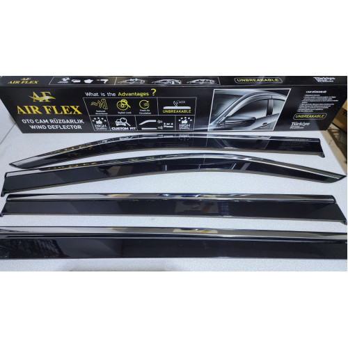 AIR FLEX  Peugeot Rifter Kromlu Cam Rüzgarlığı 2019 ve Üstü